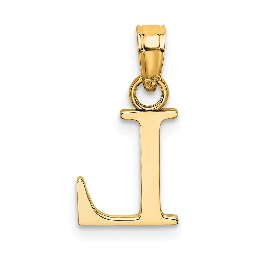 10K Yellow Gold 10K Polished L Block Initial Charm