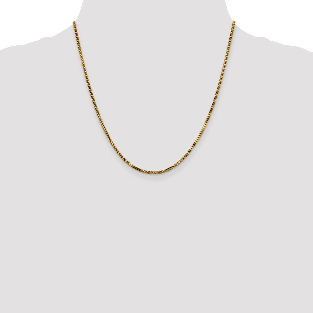 20 Inch 14K 2mm Franco Chain Necklace