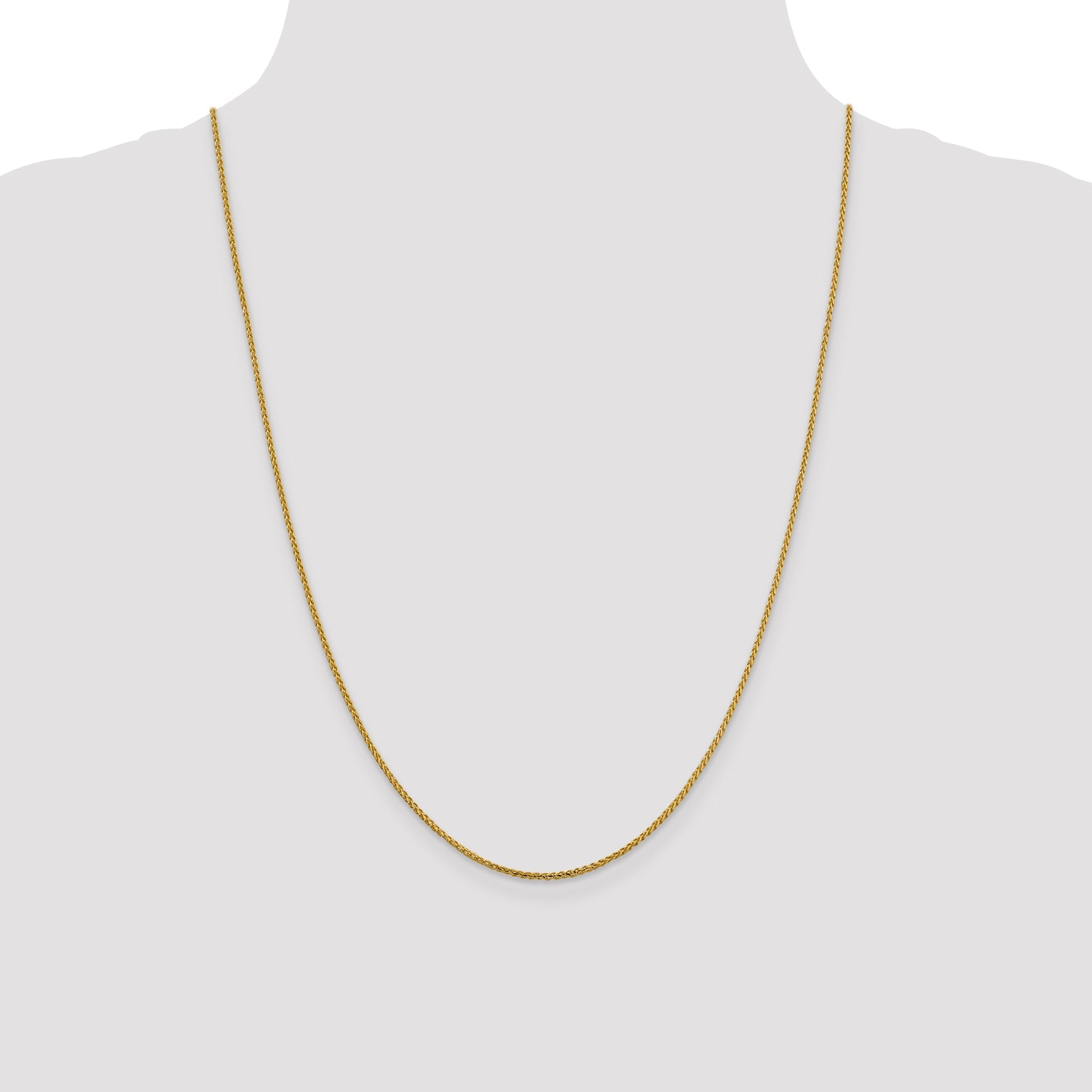 24 Inch 14K 1.4mm D/C Open Franco Chain Necklace
