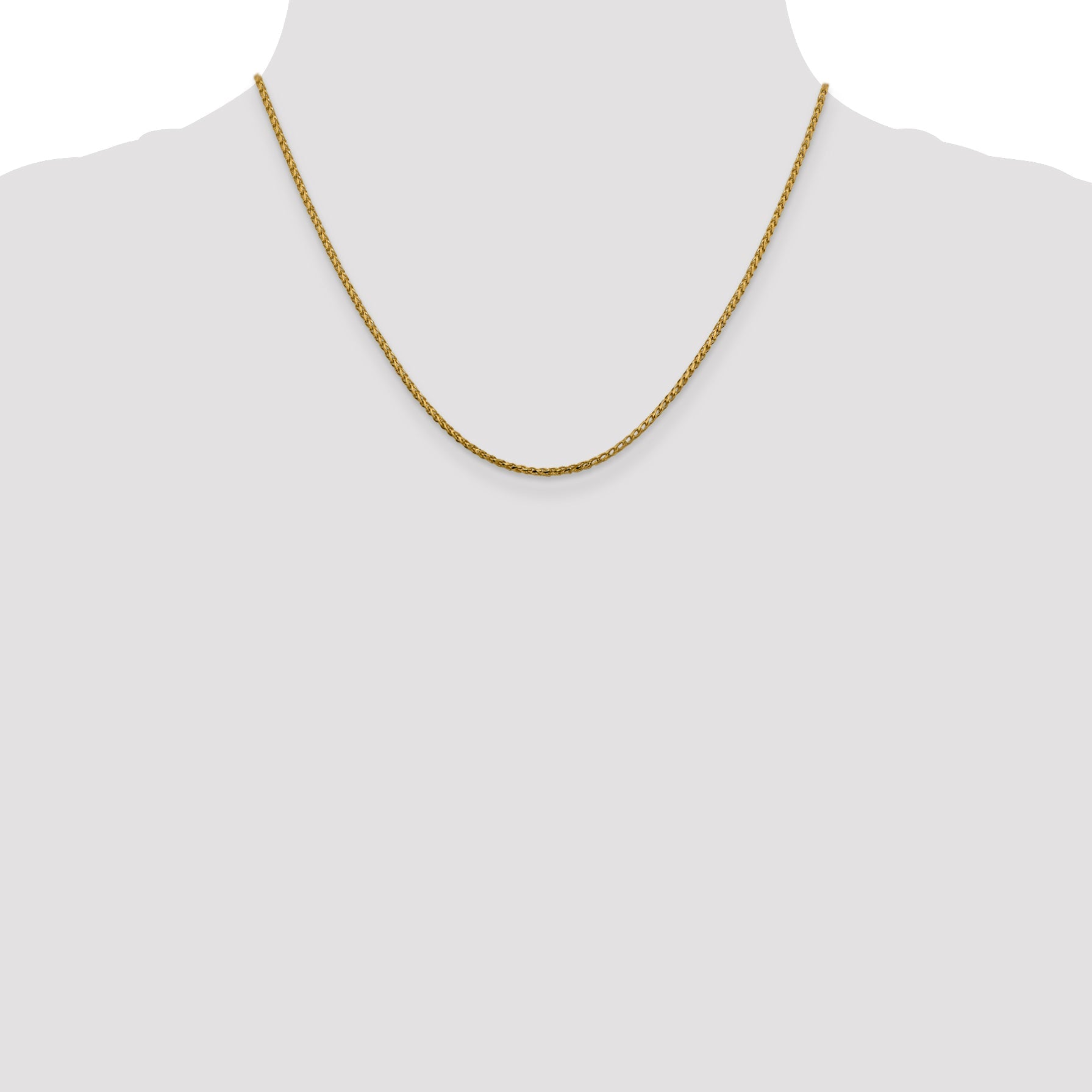 18 Inch 14K 1.6mm D/C Open Franco Chain Necklace