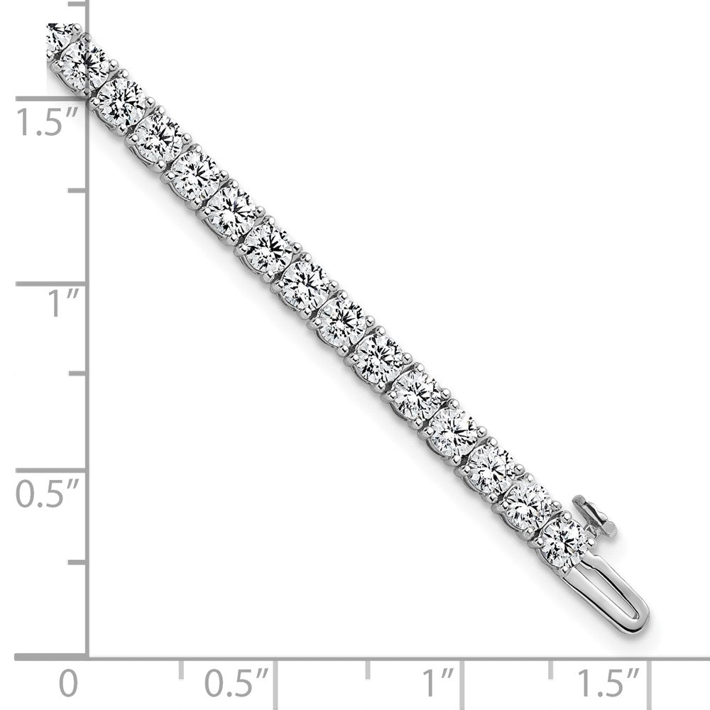 14k White Gold 7 Ct. Lab Grown Diamond VS/SI+ G+ Tennis Bracelet
