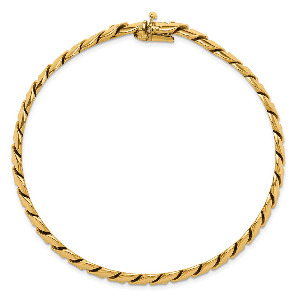 9 Inch 14K Polished Fancy Link Men'S Bracelet