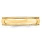 Solid 18K Yellow Gold 5mm Light Weight Milgrain Half Round Men's/Women's Wedding Band Ring Size 9