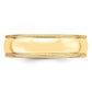Solid 18K Yellow Gold 6mm Light Weight Milgrain Half Round Men's/Women's Wedding Band Ring Size 7.5