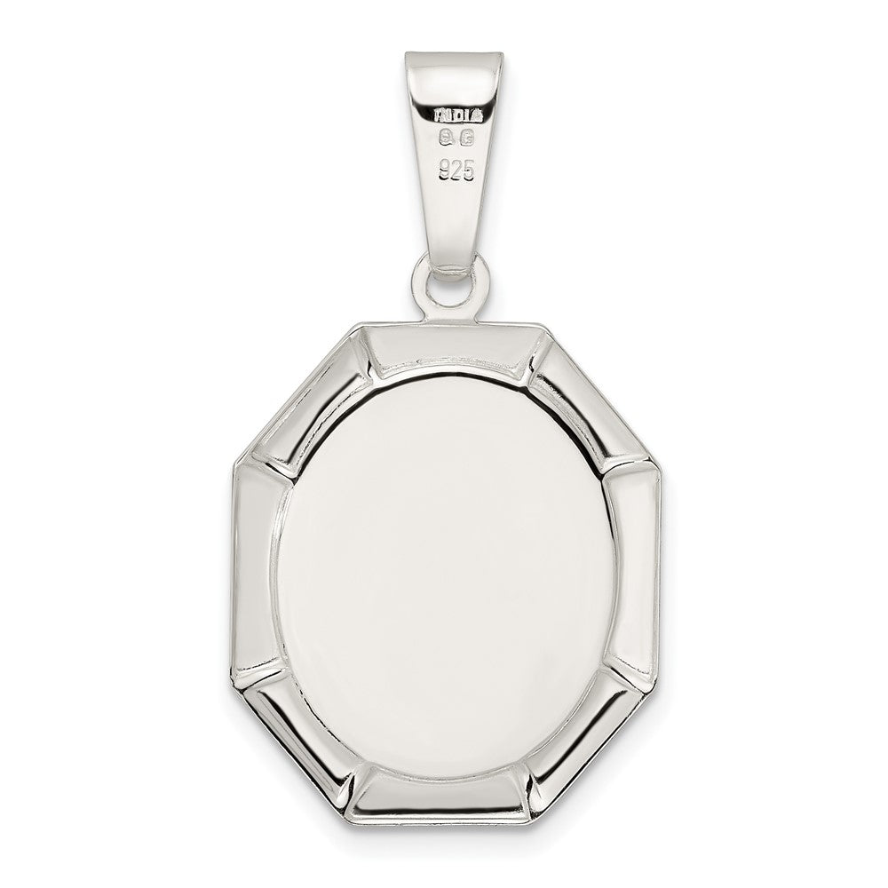 Sterling Silver Satin Madonna Pendant