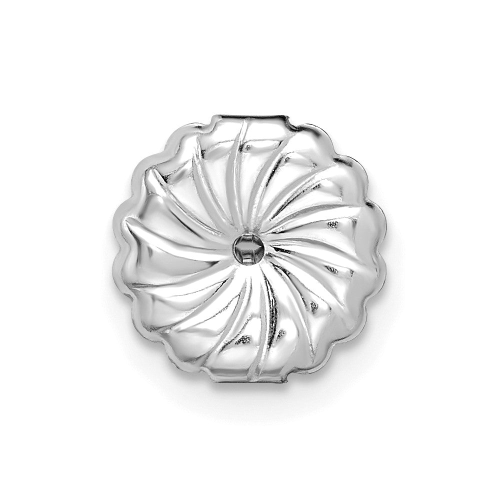 14K White Gold 4 Ctw Certified Lab Grown Diamond Vs+ F+ Emerald Prong Heavy Wt. Stud Earrings