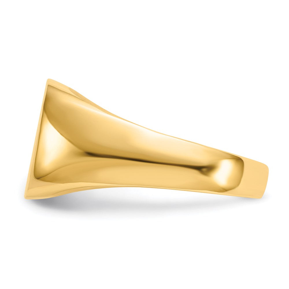 14K Yellow Gold Men's Signet Ring