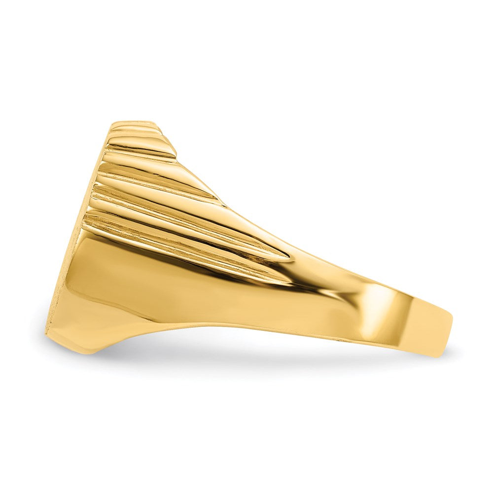 14K Yellow Gold Men's signet Ring