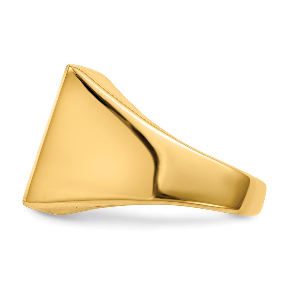 14K Yellow Gold Men's Signet Ring