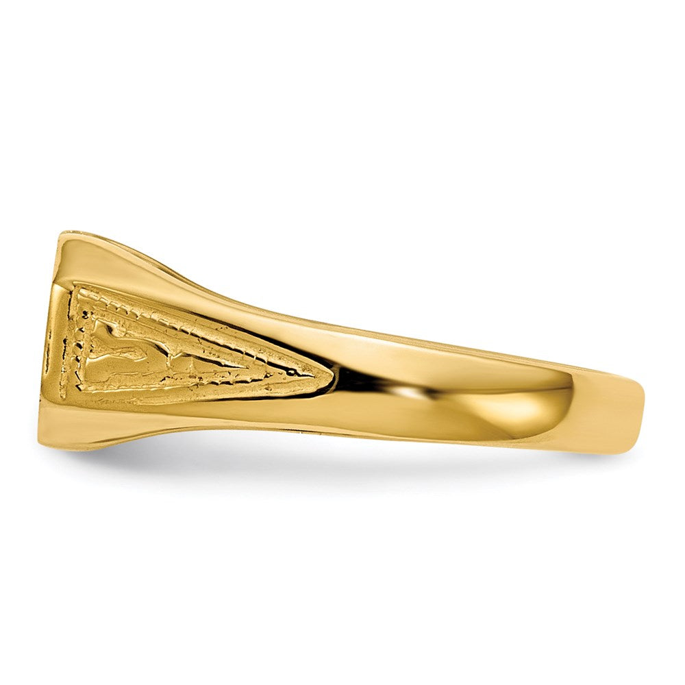 14K Yellow Gold Signet Ring