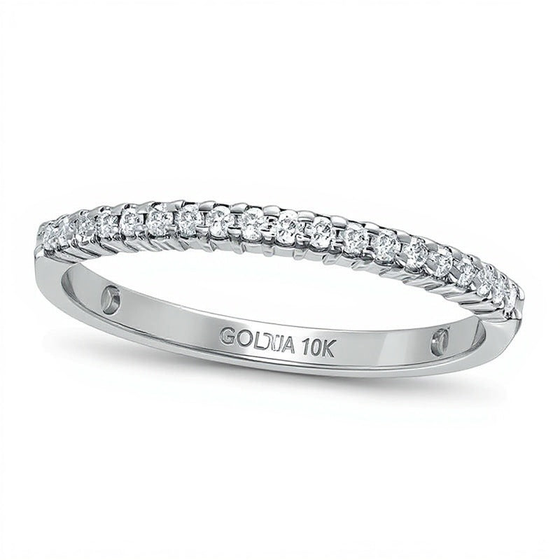 0.17 CT. TW Diamond Band in 10K White Gold