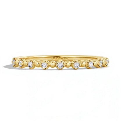 0.07 CT. TW Diamond Stackable Anniversary Band in 10K Gold