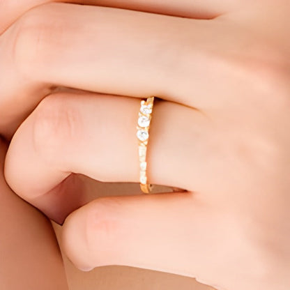 0.25 CT. TW Diamond Three Stone Promise Ring in 10K Gold