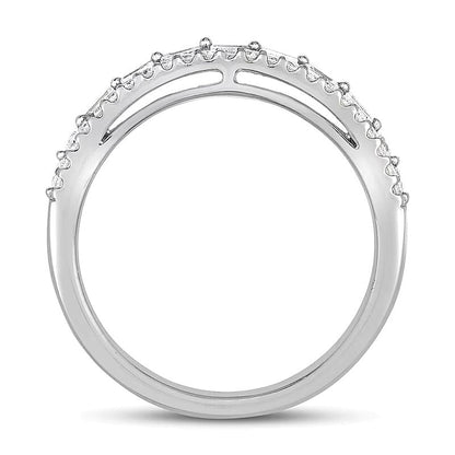 0.63 CT. TW Diamond Multi-Row Band in 14K White Gold