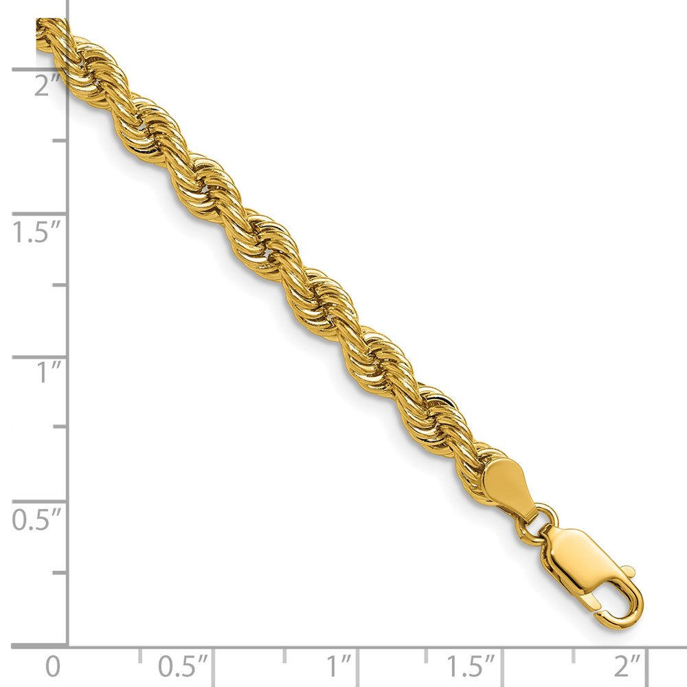 14k Yellow Gold 30 inch 5mm Regular Rope with Lobster Clasp Chain Necklace
