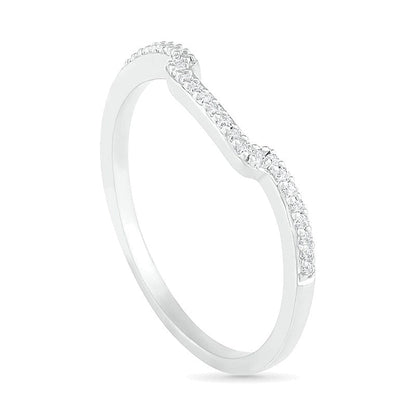 0.38 CT. TW Composite Diamond Square Frame Split Shank Bridal Set in 10K White Gold