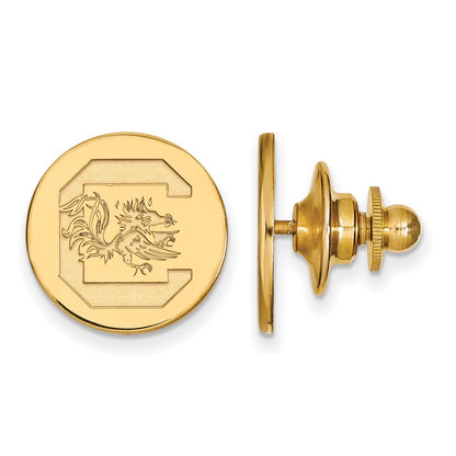 14K Yellow Gold Gold LogoArt University of South Carolina Lapel Pin