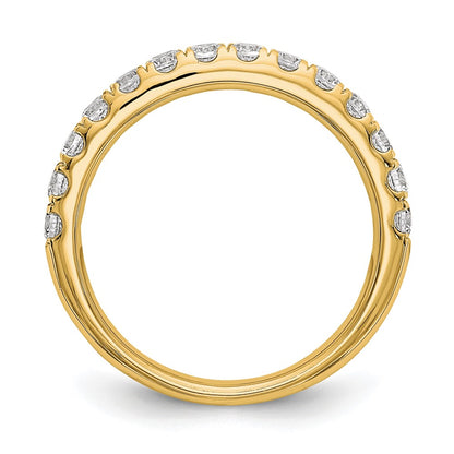 True Origin 14K Yellow Gold 3/4 carat Lab Grown Diamond VS+ F+ Complete Wedding Band Ring