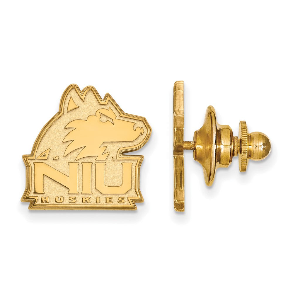 14K Yellow Gold Gold LogoArt Northern Illinois University N-I-U Huskies Lapel Pin