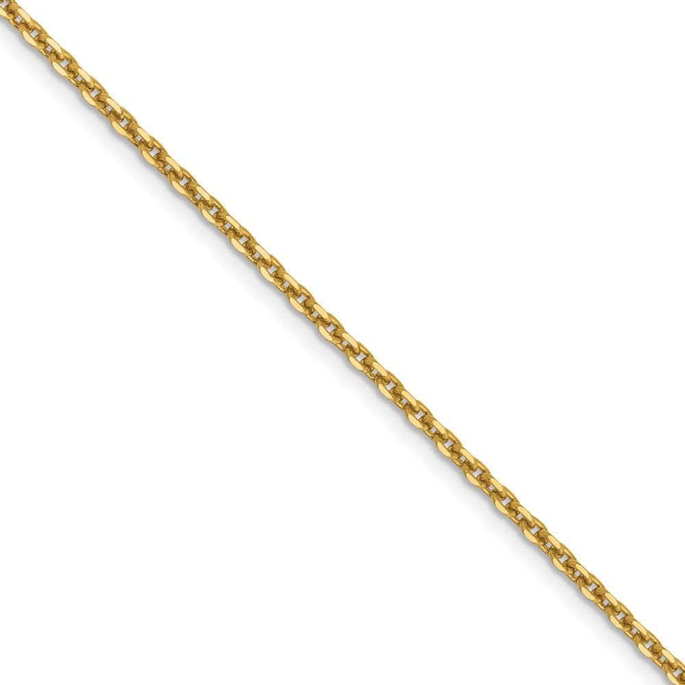 14K Yellow Gold 1.65mm D/C Cable Chain (100 Inch Spool)
