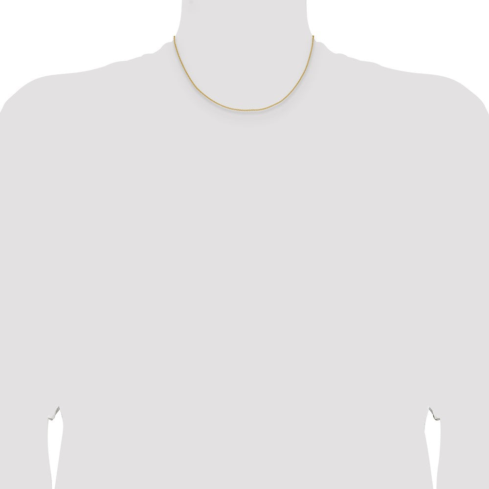 14K Yellow Gold 1.5mm Cable 16 Inch Chain