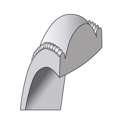 14k White Gold 4.5mm Milgrain Comfort Fit Wedding Band Ring