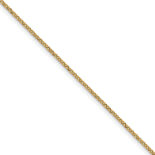 14K Yellow Gold 1.15mm Rolo Pendant Chain (100 Inch Spool)