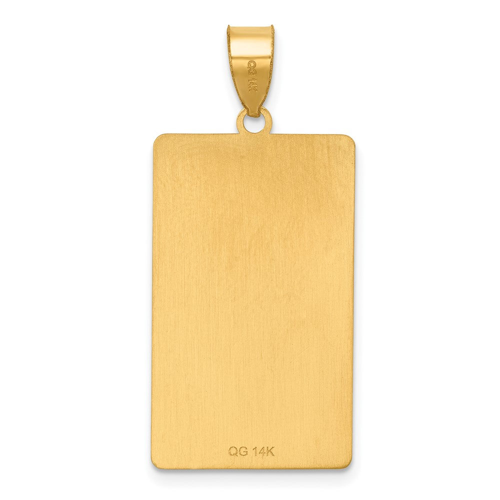 14K Yellow Gold The Devil Tarot Card Pendant