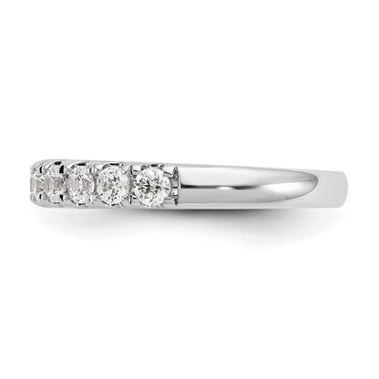 True Origin 14K White Gold 7/8 carat Lab Grown Diamond VS+ F+ Complete Wedding Band Ring