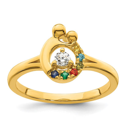 14k Yellow Gold Lighthouse W/ Wave Charm