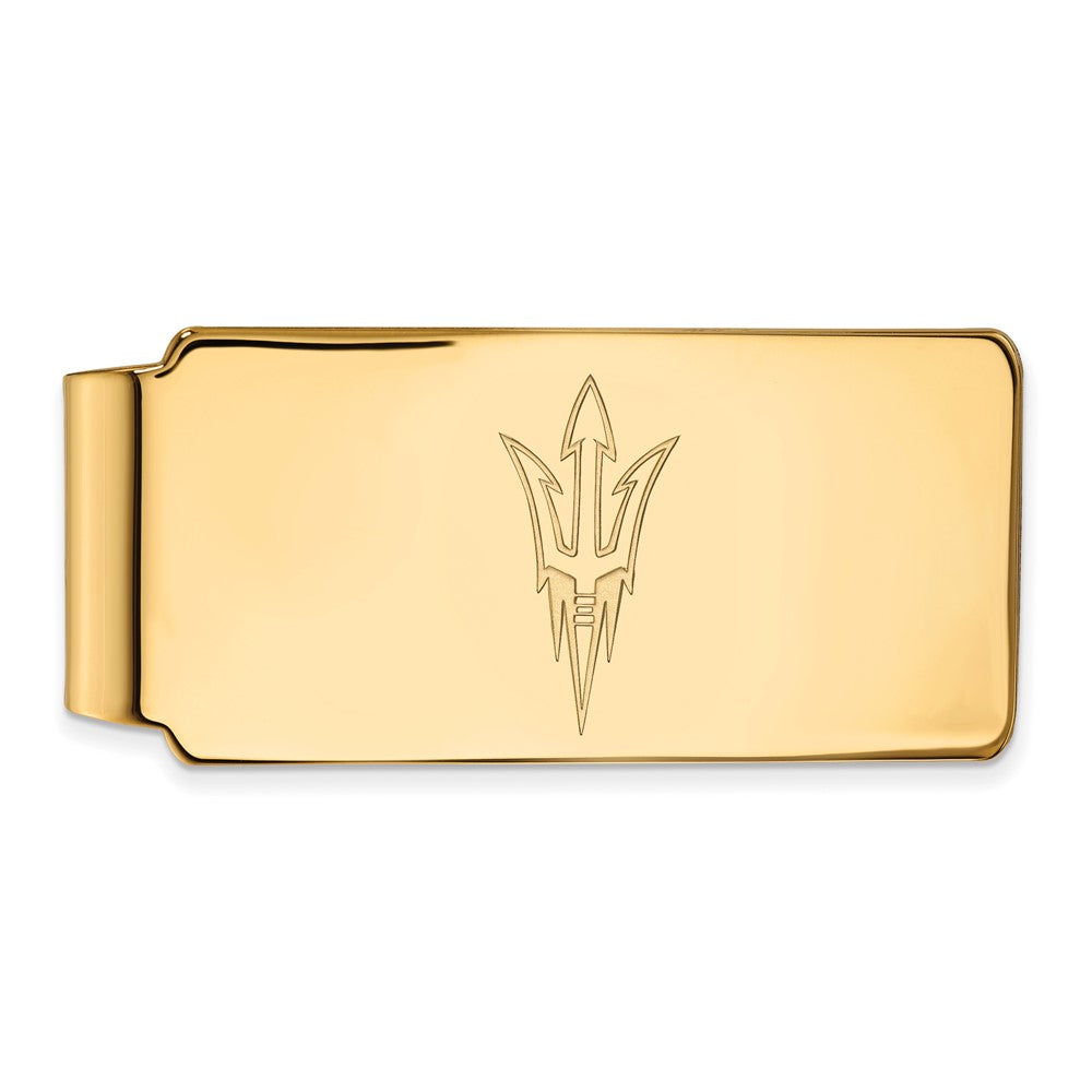 14K Yellow Gold Gold LogoArt Arizona State University Pitchfork Money Clip