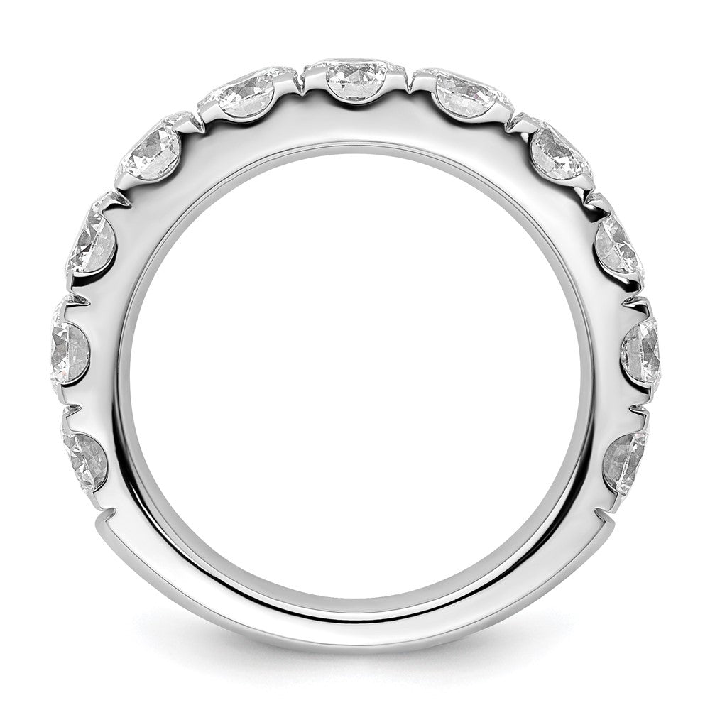 14K White Gold 3 carat Certified Lab Grown Diamond VS/SI+ G+ Complete Wedding Band Ring