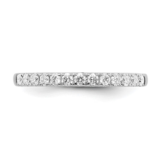 True Origin 14K White Gold 1/3 carat Lab Grown Diamond VS+ F+ Complete Wedding Band Ring