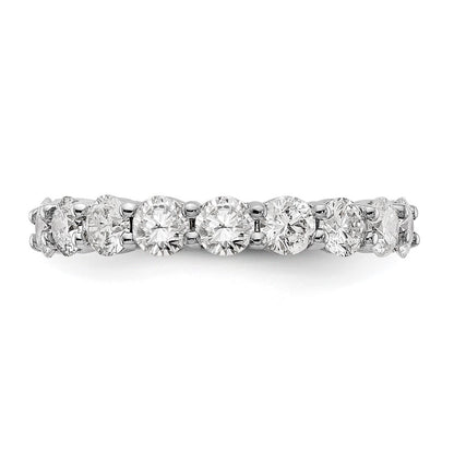 Platinum Diamond Shared Prong Eternity Wedding Band Ring