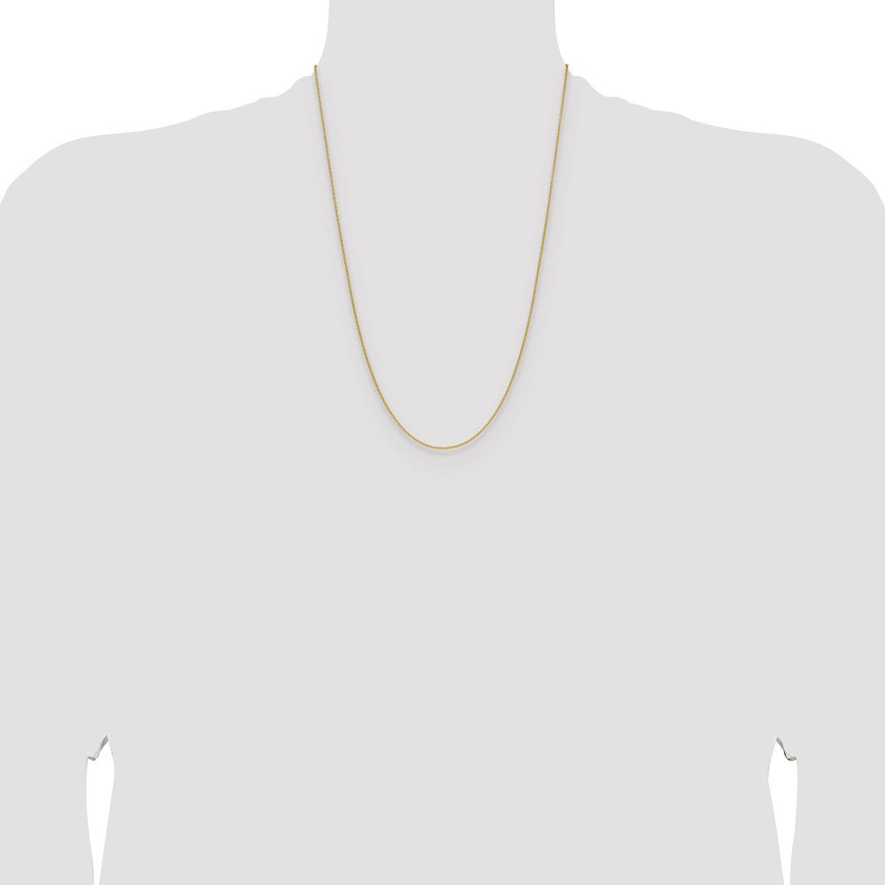 14K Yellow Gold 1.5mm Cable 24 Inch Chain