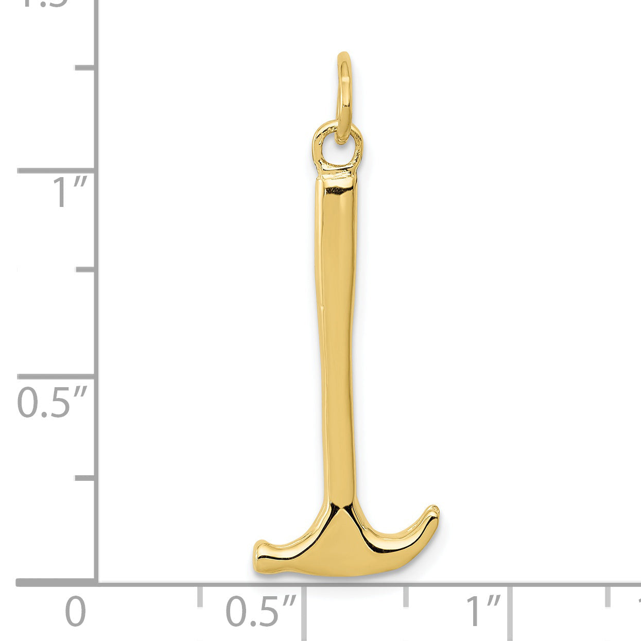 10K Yellow Gold Hammer Charm