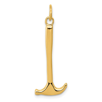 10K Yellow Gold Hammer Charm