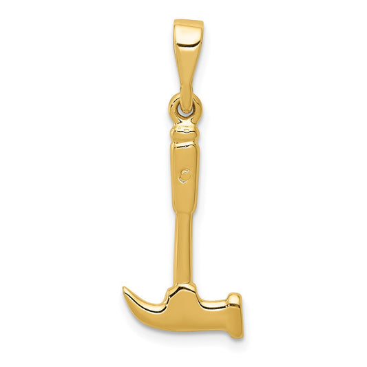 10K Yellow Gold Hammer Charm
