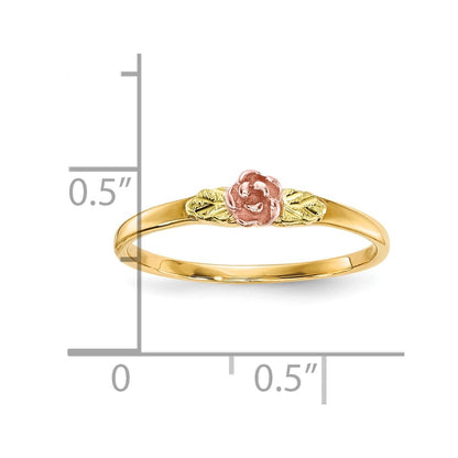 10k Tri Color Tri-Color Black Hills Gold Rose Ring
