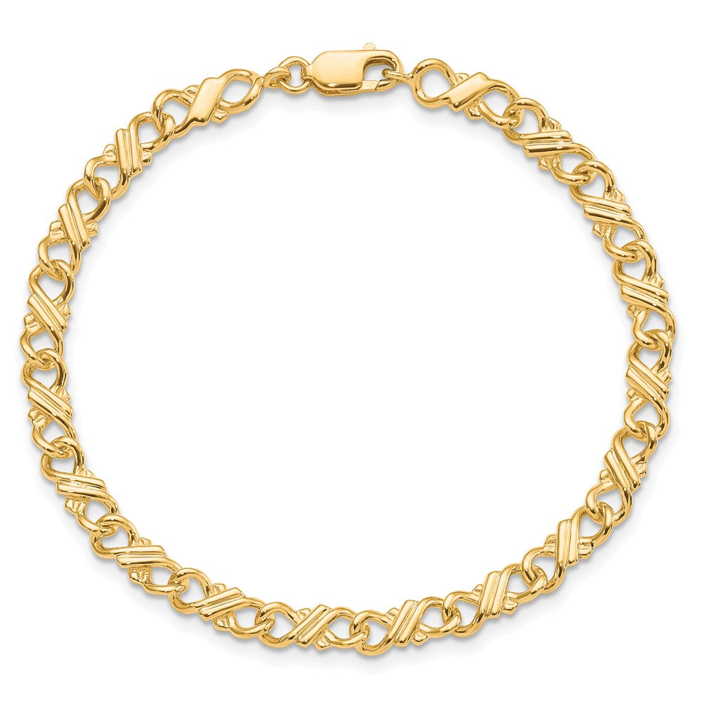 10k Yellow Gold Solid Polished Fancy Bracelet