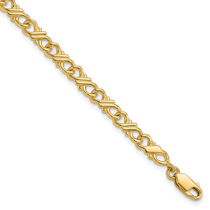 10k Yellow Gold Solid Polished Fancy Bracelet