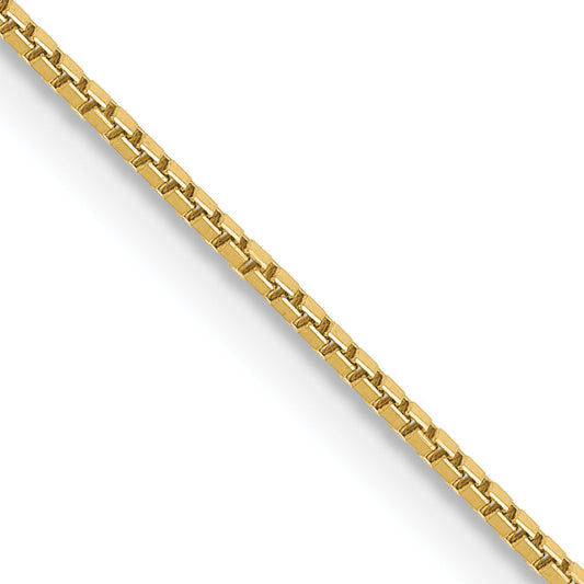 16 Inch 10k Yellow Gold .90mm Box Chain Necklace