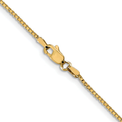24 Inch 10k Yellow Gold 1.1mm Box Chain Necklace