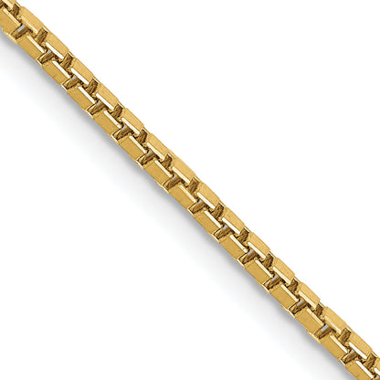 16 Inch 10k Yellow Gold 1.5mm Box Chain Necklace