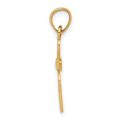 10k Yellow Gold I LOVE BASKETBALL Charm