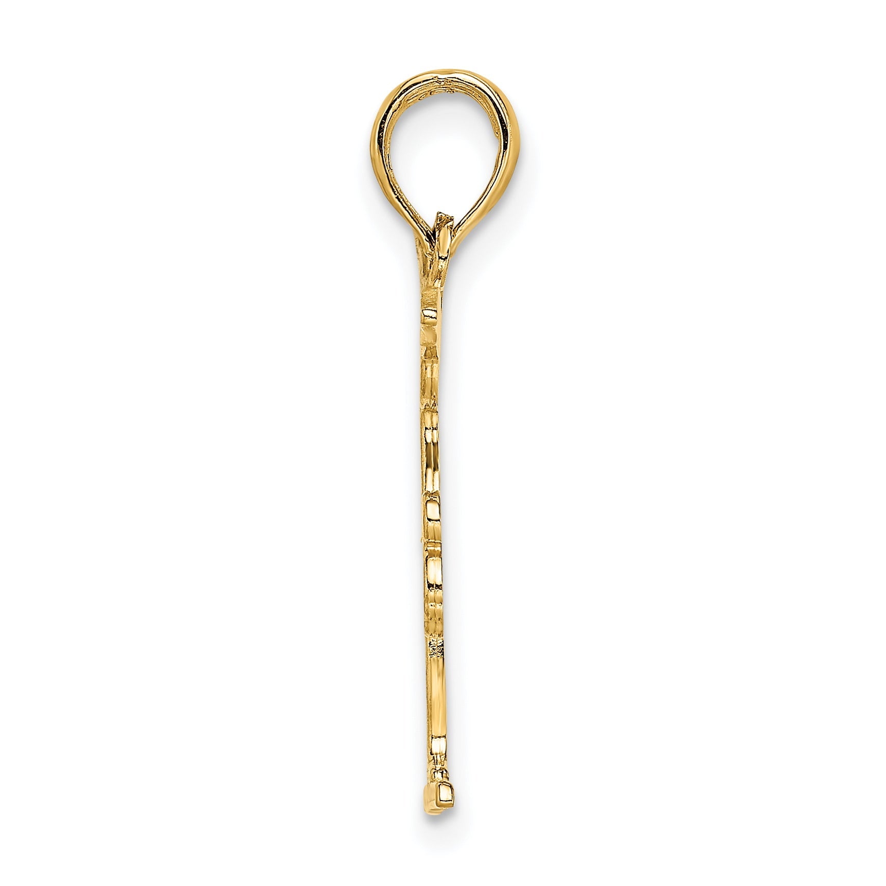 10K Yellow Gold 10K Gymnastics Floor Pendant