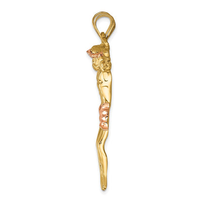 10K Two-Tone Rose Corpus Pendant