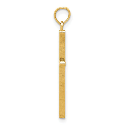 10K Yellow Gold 10K Polished Cross Pendant