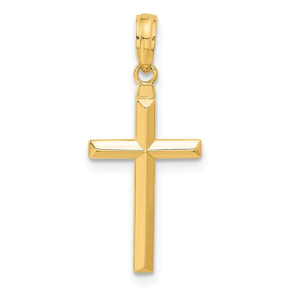 10K Yellow Gold 10K Reversible Latin Cross Pendant