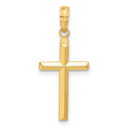 10K Yellow Gold 10K Reversible Latin Cross Pendant